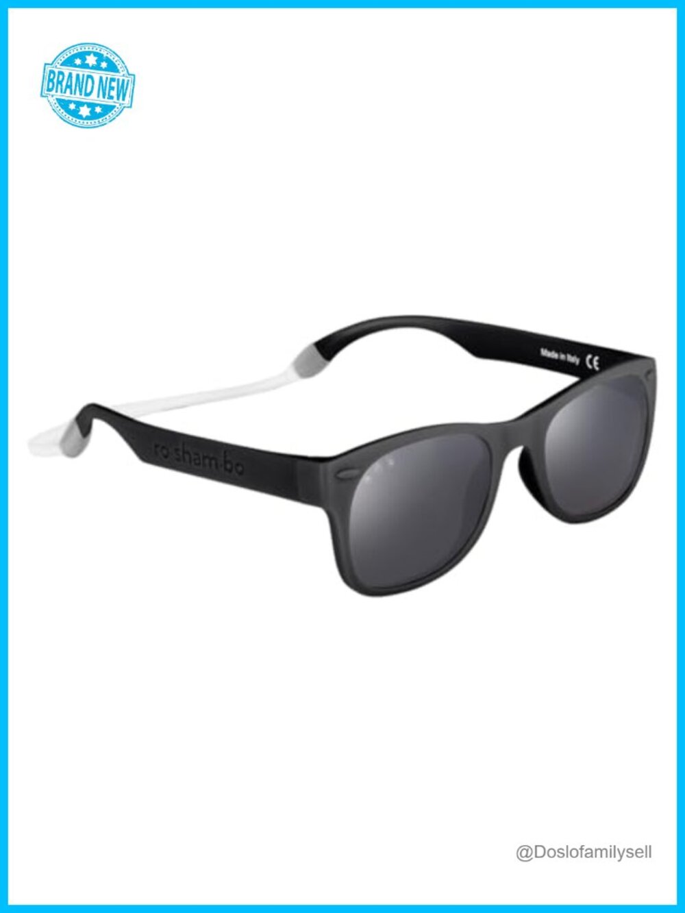 Unbreakable Polarized Toddler Sunglasses with Strap, Ages 2-4